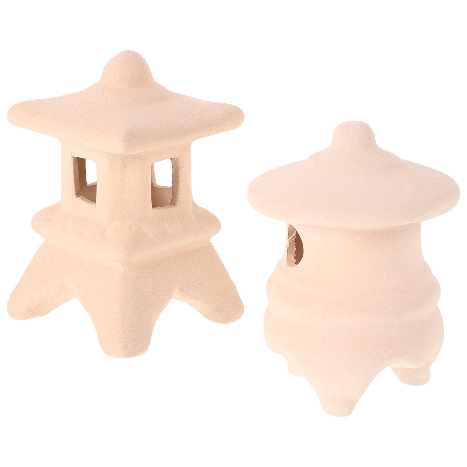 Hide Cave Ceramic - 2 Stück Keramik-Aquarium-Versteck, Fischbecken-Deko für Betta-Garnelen,