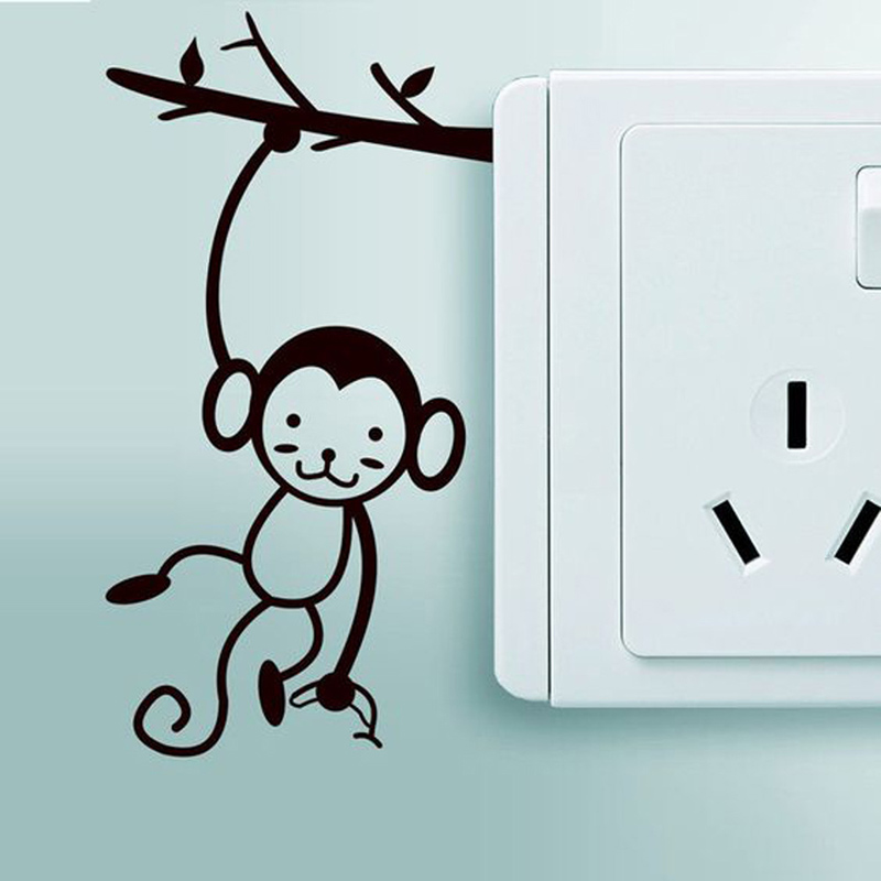 Schwarz Nette Affe Hängen Baum – Pvc Panel Background Bewertung und Preis